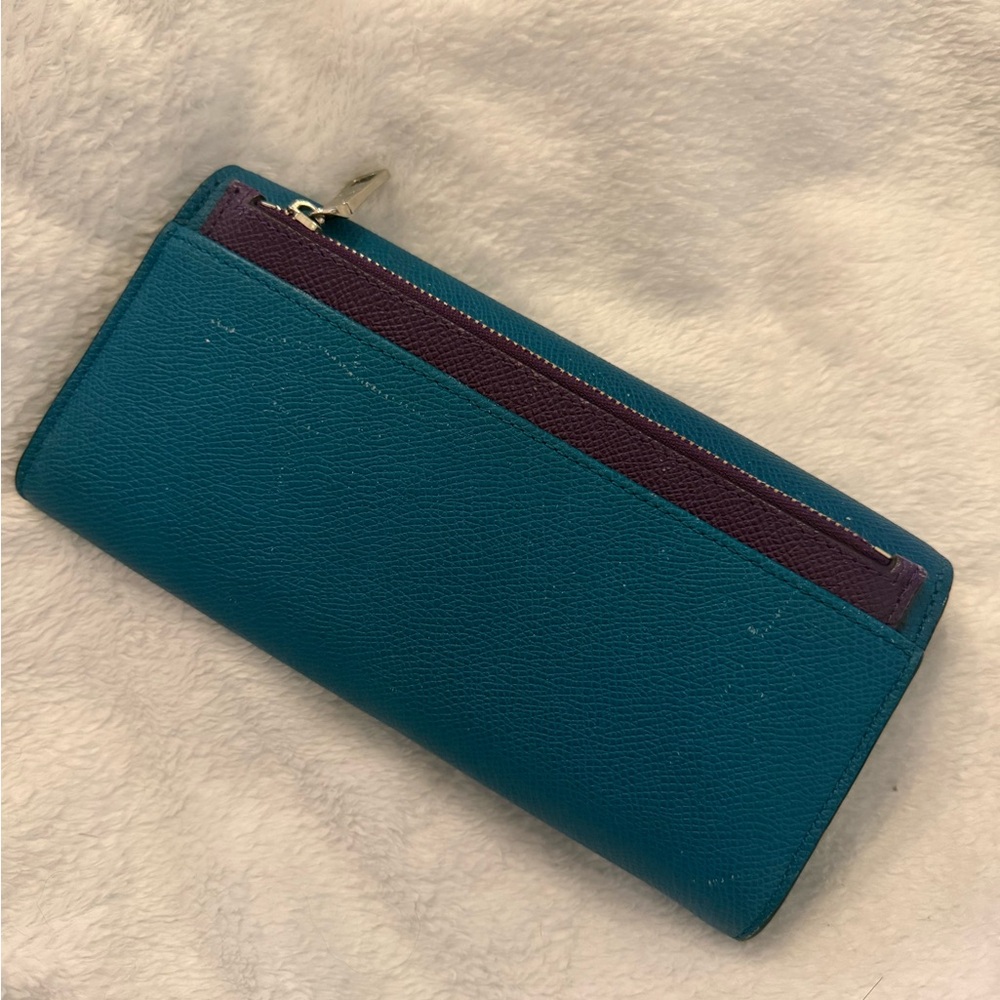 Vintage Coach Blue Leather Wallet - Picture 3 of 9